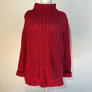 United by Blue Red Cotton Tunic Sweater XL